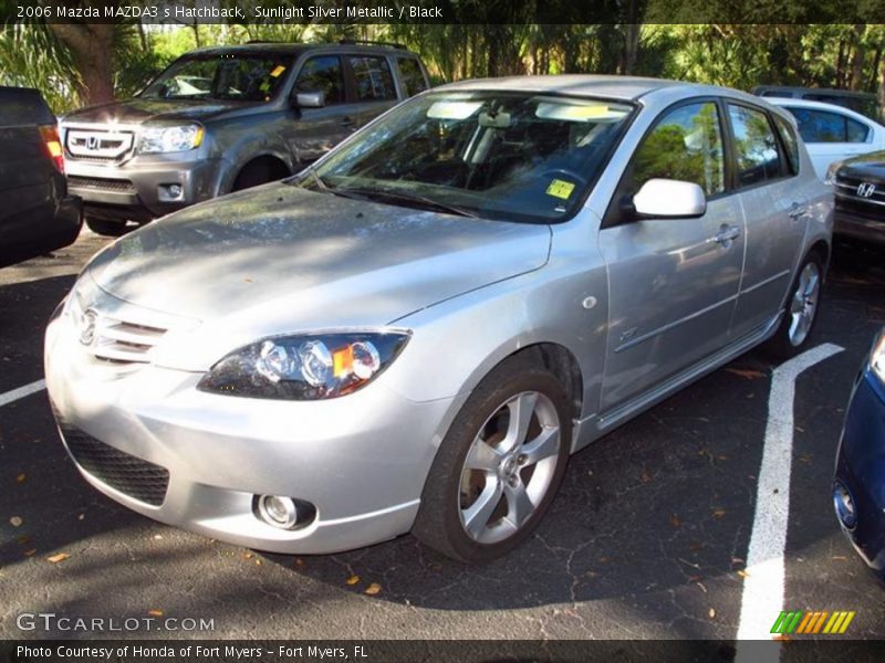 Sunlight Silver Metallic / Black 2006 Mazda MAZDA3 s Hatchback