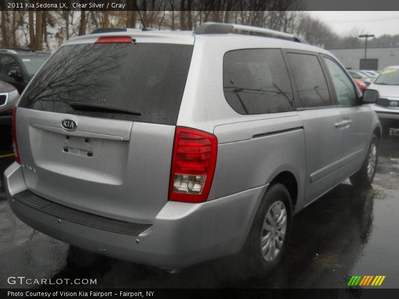 Clear Silver / Gray 2011 Kia Sedona LX