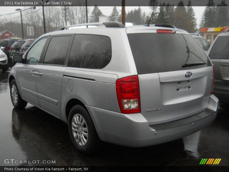 Clear Silver / Gray 2011 Kia Sedona LX