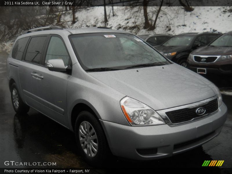 Clear Silver / Gray 2011 Kia Sedona LX