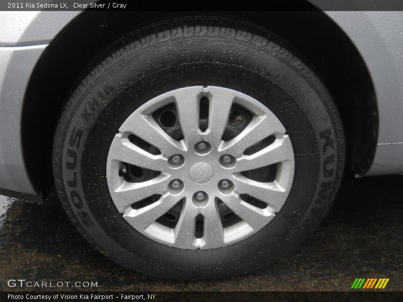 Clear Silver / Gray 2011 Kia Sedona LX