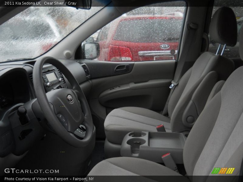 Clear Silver / Gray 2011 Kia Sedona LX