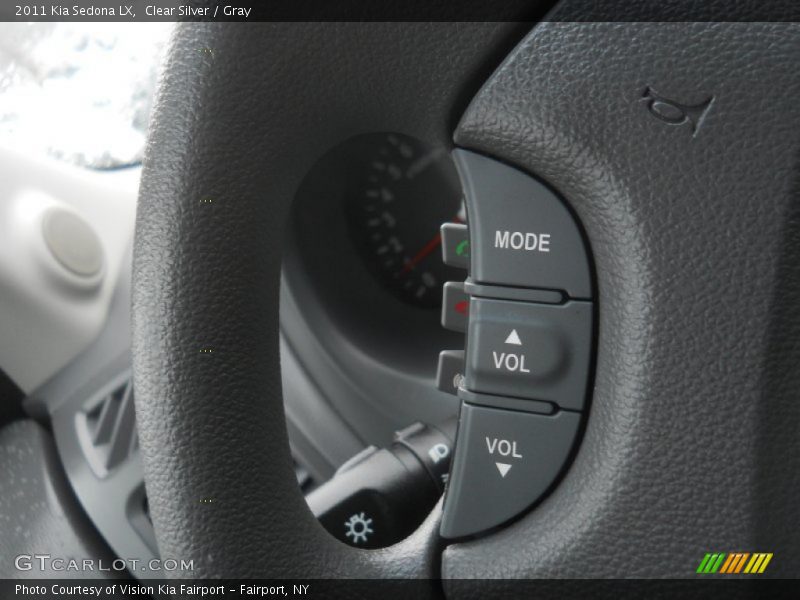 Clear Silver / Gray 2011 Kia Sedona LX