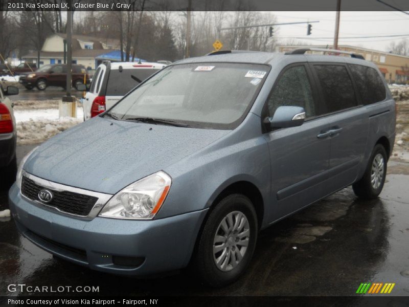 Glacier Blue / Gray 2011 Kia Sedona LX