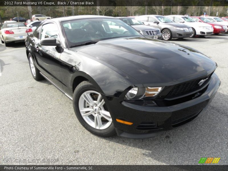 Black / Charcoal Black 2012 Ford Mustang V6 Coupe
