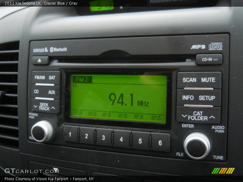 Glacier Blue / Gray 2011 Kia Sedona LX