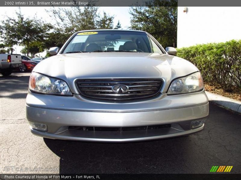 Brilliant Silver Metallic / Beige 2002 Infiniti I 35