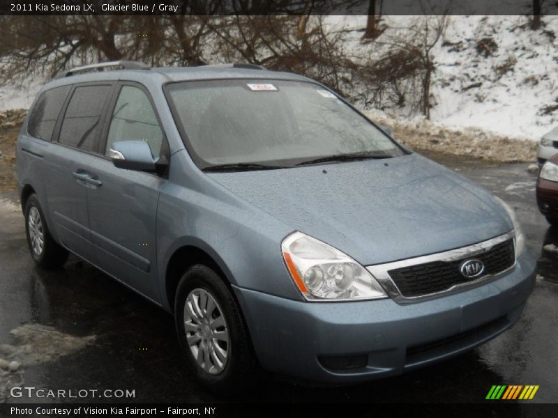 Glacier Blue / Gray 2011 Kia Sedona LX