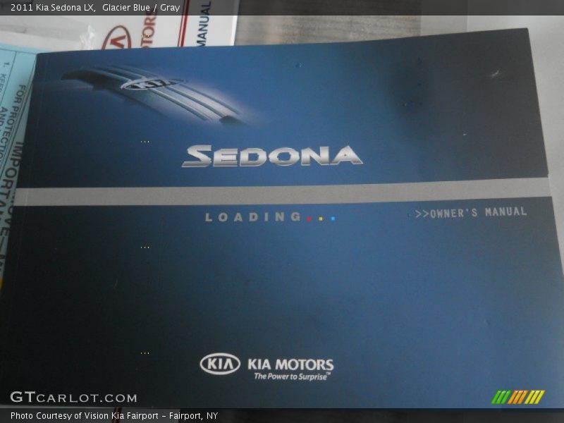 Glacier Blue / Gray 2011 Kia Sedona LX