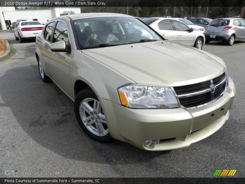 White Gold / Dark Slate Gray 2010 Dodge Avenger R/T