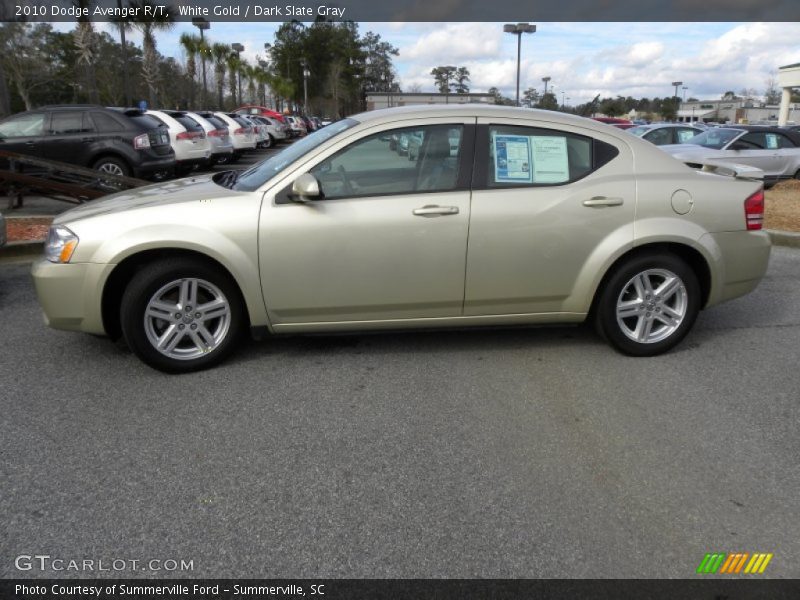 White Gold / Dark Slate Gray 2010 Dodge Avenger R/T