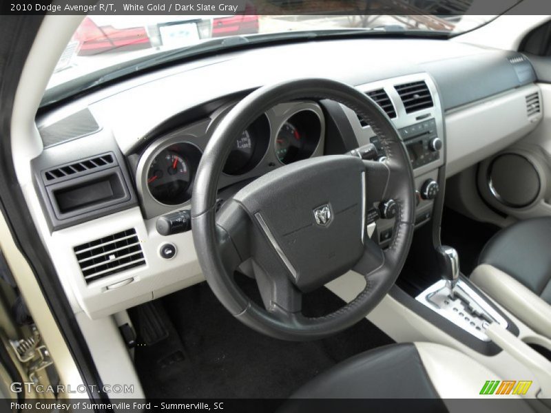 White Gold / Dark Slate Gray 2010 Dodge Avenger R/T
