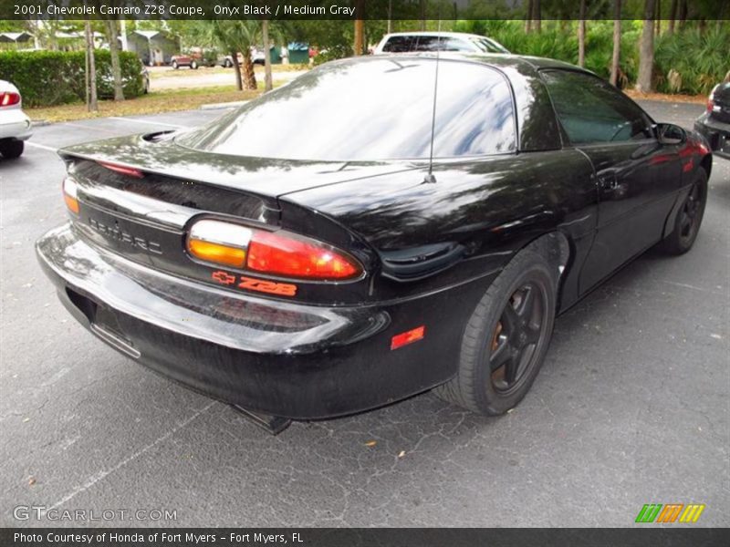 Onyx Black / Medium Gray 2001 Chevrolet Camaro Z28 Coupe