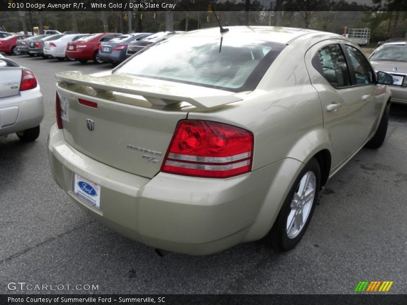White Gold / Dark Slate Gray 2010 Dodge Avenger R/T