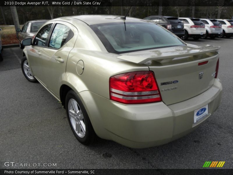 White Gold / Dark Slate Gray 2010 Dodge Avenger R/T