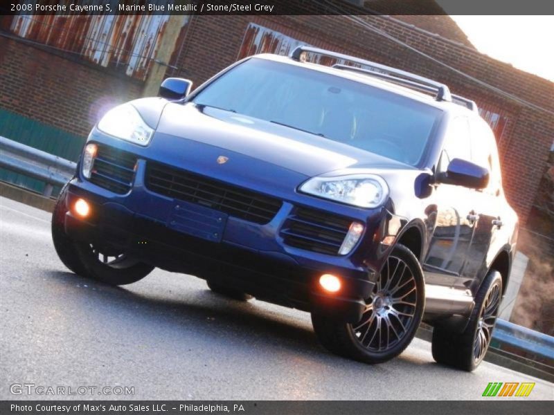 Marine Blue Metallic / Stone/Steel Grey 2008 Porsche Cayenne S