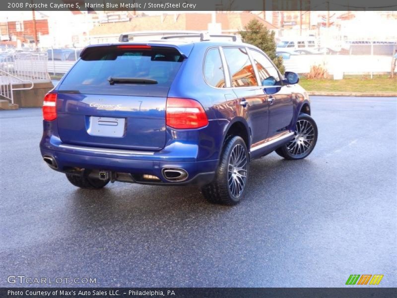 Marine Blue Metallic / Stone/Steel Grey 2008 Porsche Cayenne S