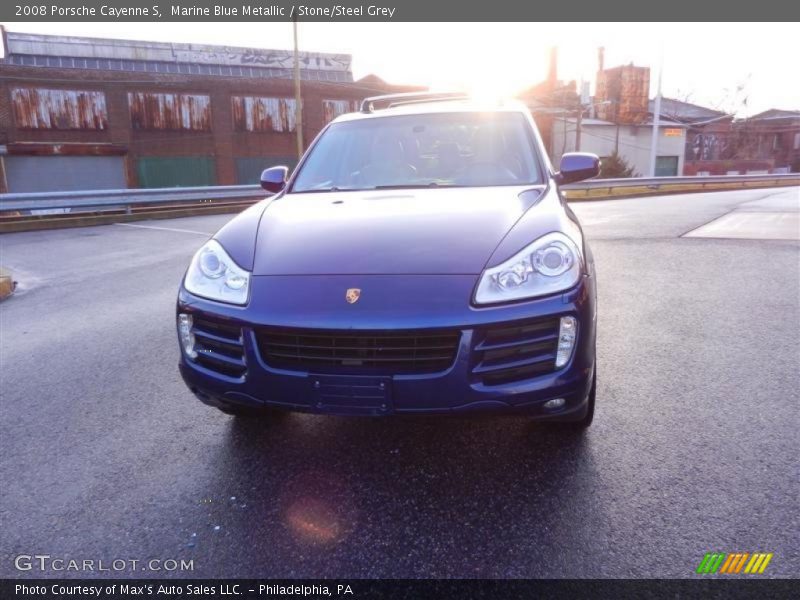Marine Blue Metallic / Stone/Steel Grey 2008 Porsche Cayenne S