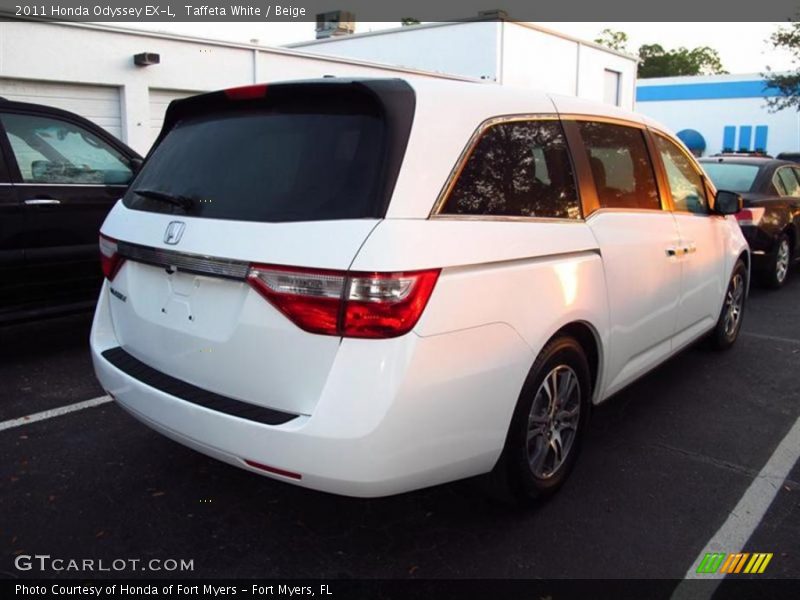 Taffeta White / Beige 2011 Honda Odyssey EX-L