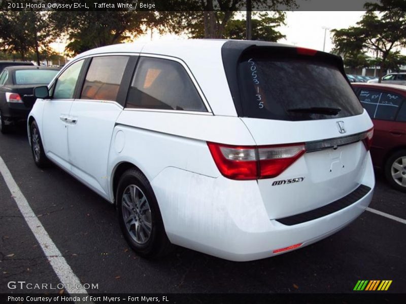 Taffeta White / Beige 2011 Honda Odyssey EX-L