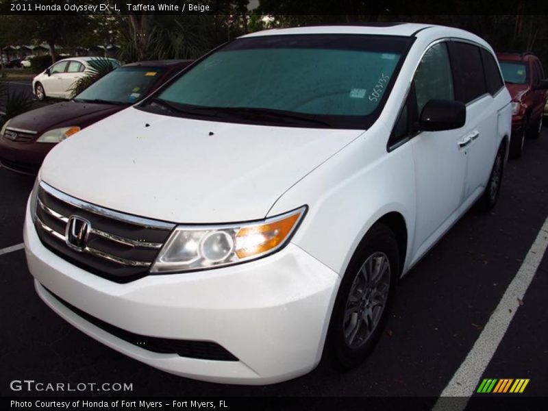 Taffeta White / Beige 2011 Honda Odyssey EX-L