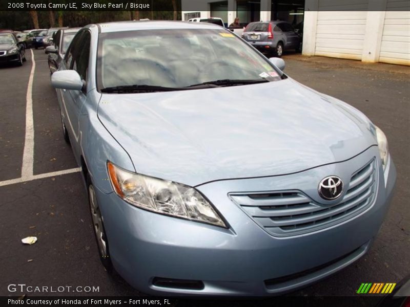 Sky Blue Pearl / Bisque 2008 Toyota Camry LE