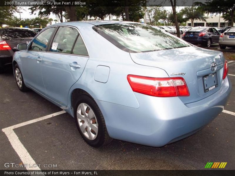 Sky Blue Pearl / Bisque 2008 Toyota Camry LE