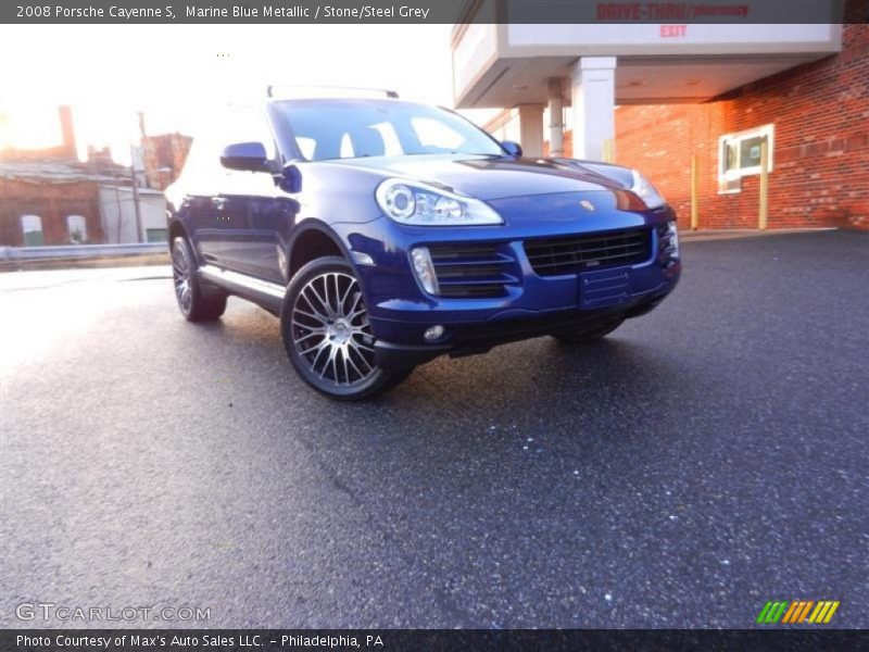 Marine Blue Metallic / Stone/Steel Grey 2008 Porsche Cayenne S
