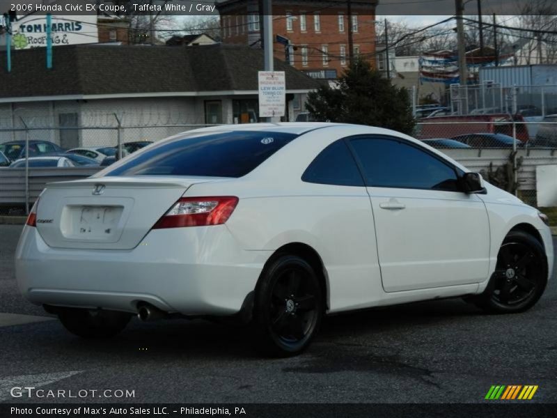 Taffeta White / Gray 2006 Honda Civic EX Coupe