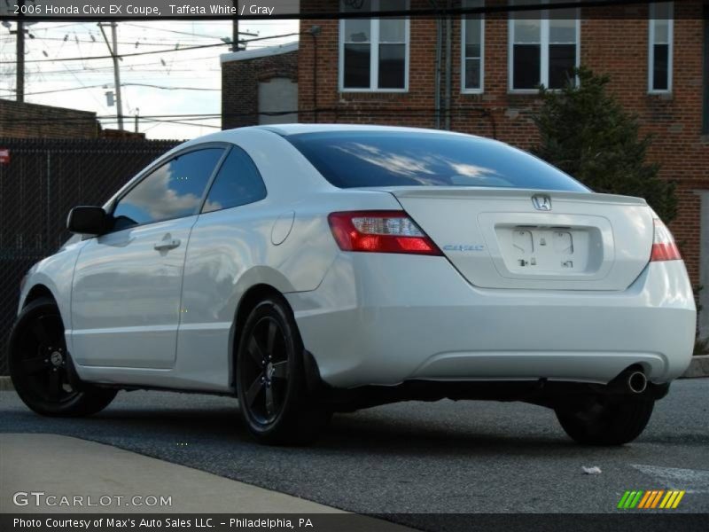 Taffeta White / Gray 2006 Honda Civic EX Coupe