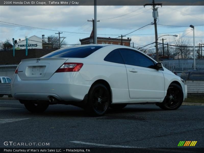 Taffeta White / Gray 2006 Honda Civic EX Coupe