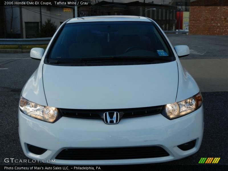Taffeta White / Gray 2006 Honda Civic EX Coupe