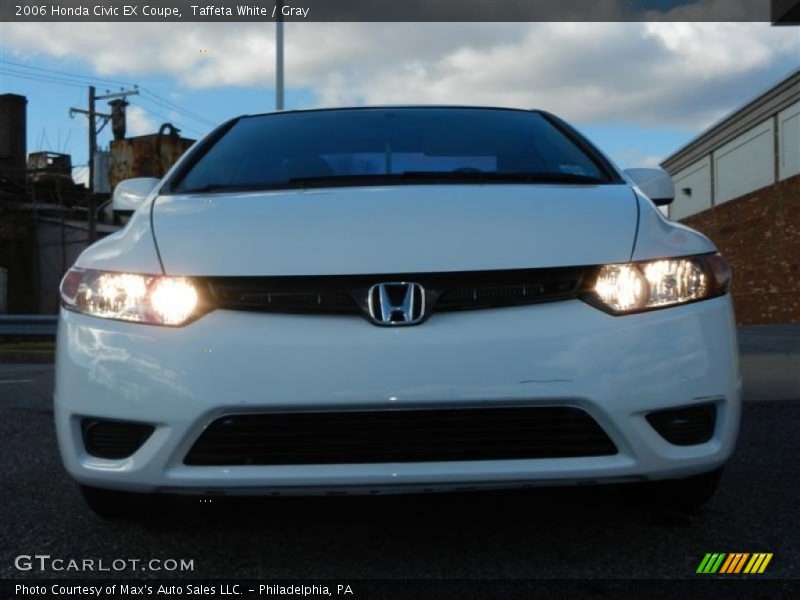 Taffeta White / Gray 2006 Honda Civic EX Coupe