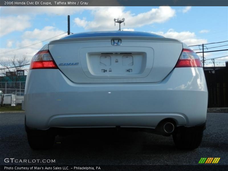 Taffeta White / Gray 2006 Honda Civic EX Coupe
