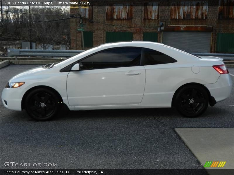 Taffeta White / Gray 2006 Honda Civic EX Coupe