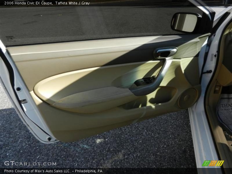 Taffeta White / Gray 2006 Honda Civic EX Coupe