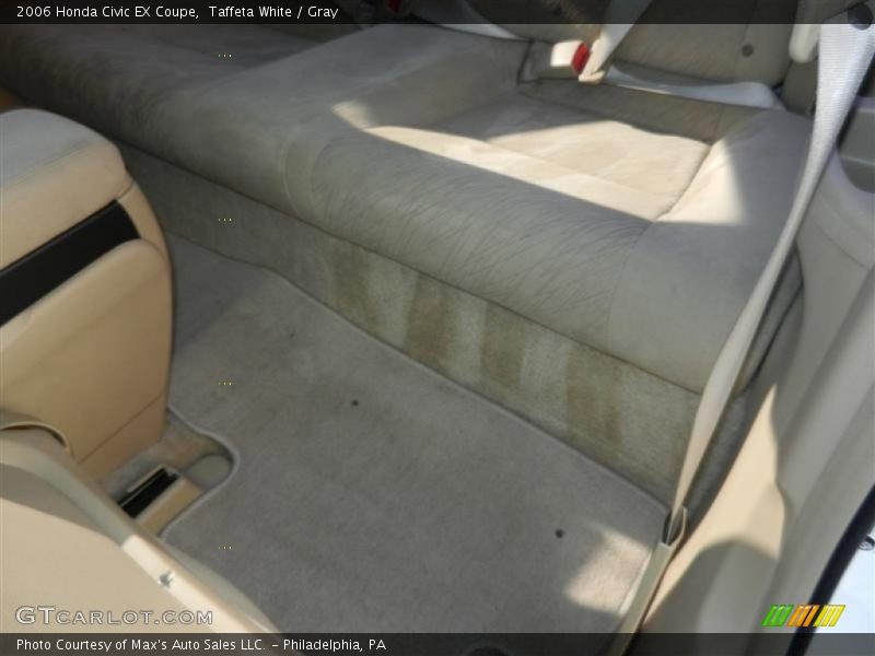 Taffeta White / Gray 2006 Honda Civic EX Coupe