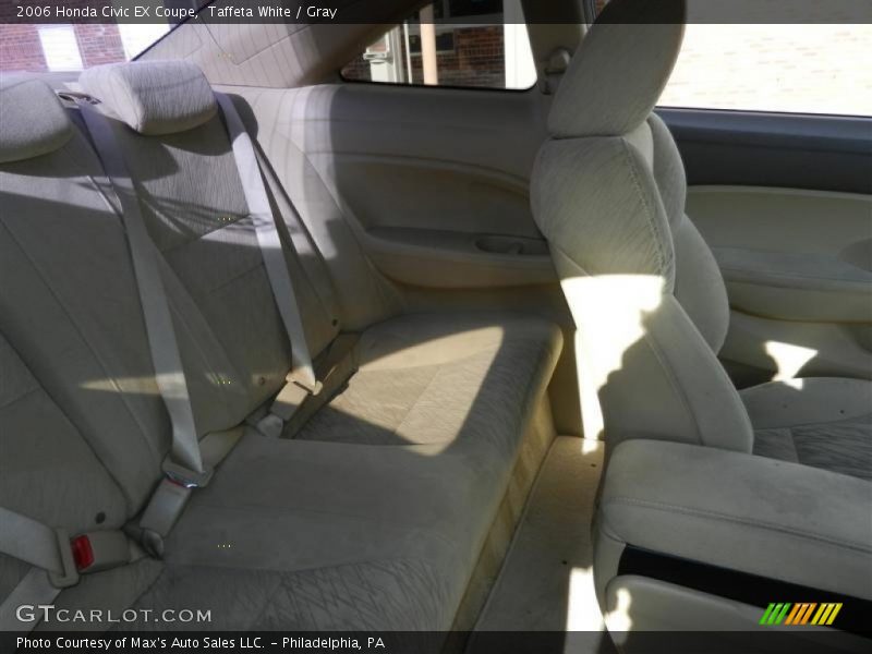 Taffeta White / Gray 2006 Honda Civic EX Coupe
