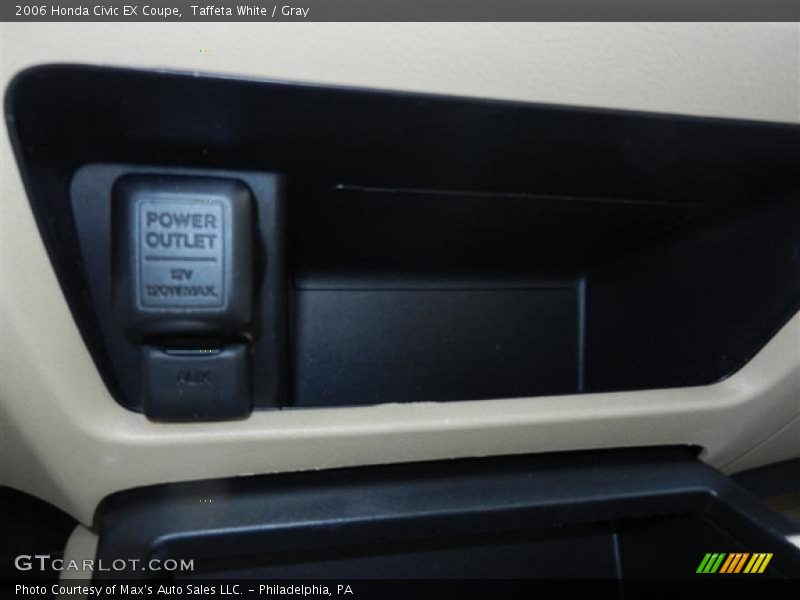 Taffeta White / Gray 2006 Honda Civic EX Coupe