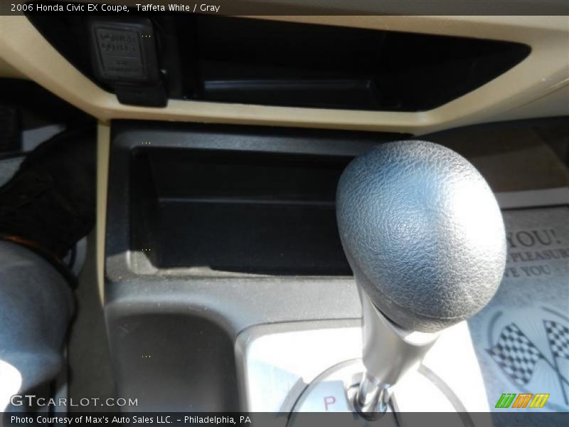 Taffeta White / Gray 2006 Honda Civic EX Coupe