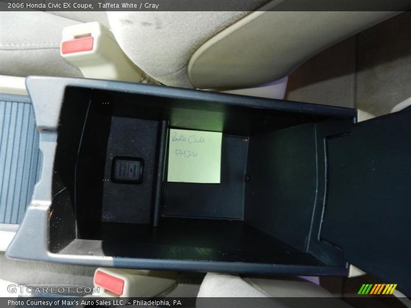 Taffeta White / Gray 2006 Honda Civic EX Coupe