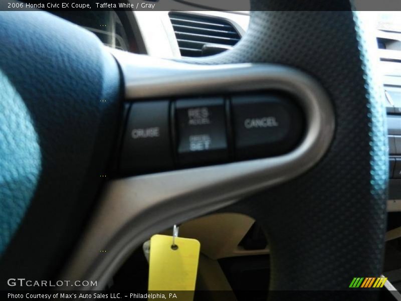 Taffeta White / Gray 2006 Honda Civic EX Coupe