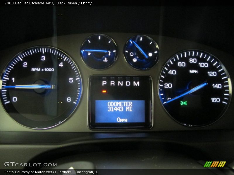 Black Raven / Ebony 2008 Cadillac Escalade AWD