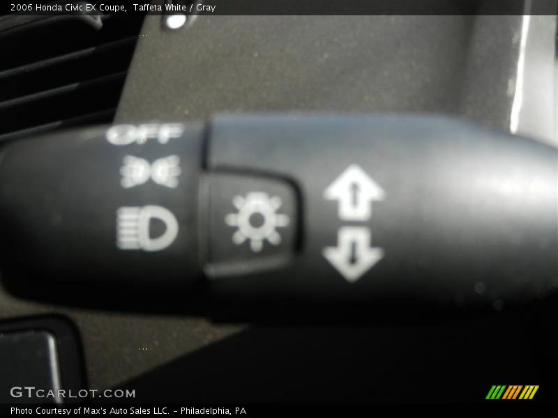 Taffeta White / Gray 2006 Honda Civic EX Coupe