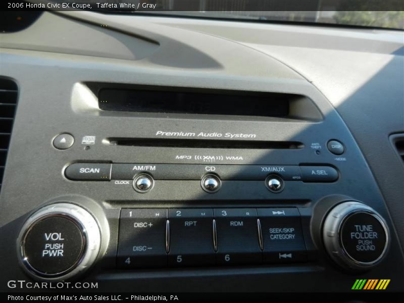 Taffeta White / Gray 2006 Honda Civic EX Coupe