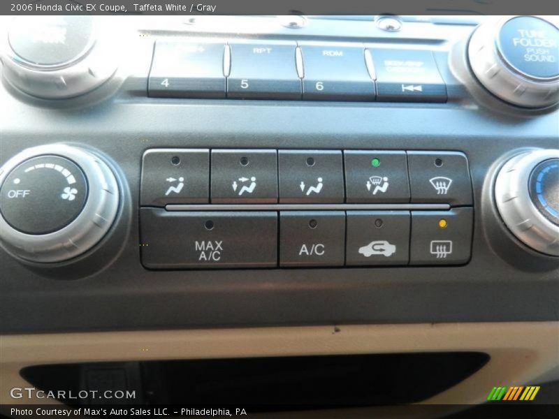 Taffeta White / Gray 2006 Honda Civic EX Coupe