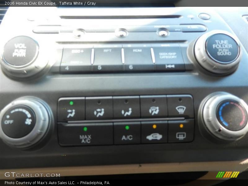 Taffeta White / Gray 2006 Honda Civic EX Coupe