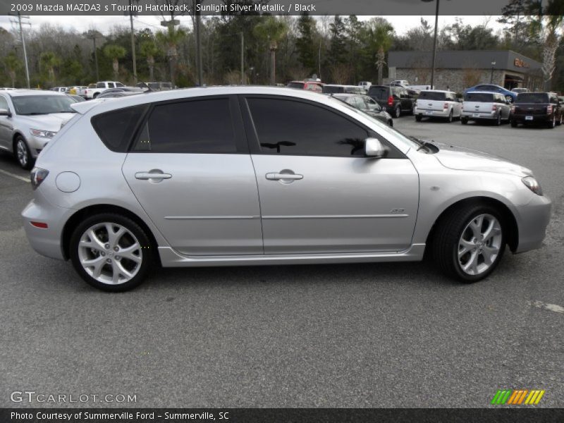 Sunlight Silver Metallic / Black 2009 Mazda MAZDA3 s Touring Hatchback