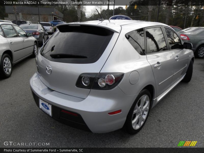Sunlight Silver Metallic / Black 2009 Mazda MAZDA3 s Touring Hatchback