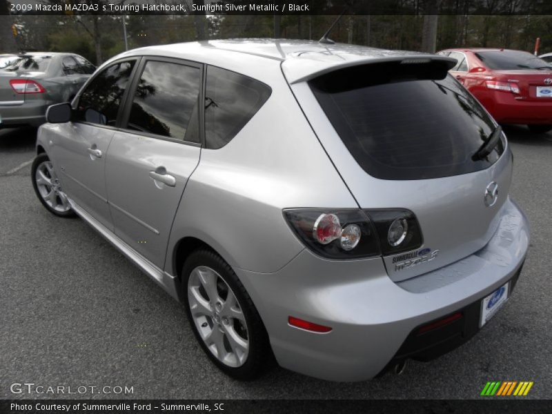 Sunlight Silver Metallic / Black 2009 Mazda MAZDA3 s Touring Hatchback